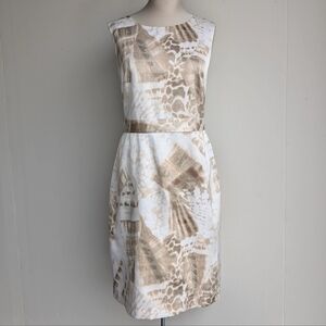 Tahari Satin Sleeveless Sheath Dress